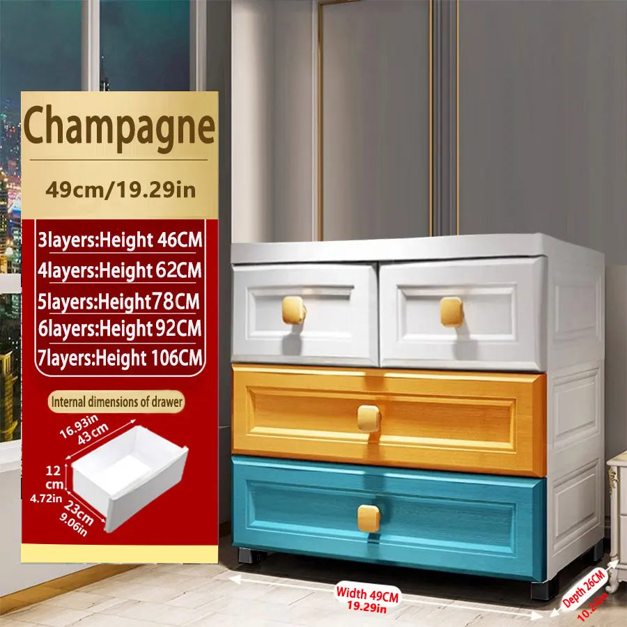 Bedroom Storage Cabinet, Modern Simple Drawer Cabinet, Storage Cabinet, Living Room Chest of Drawers, Bedside Storage Cabinet